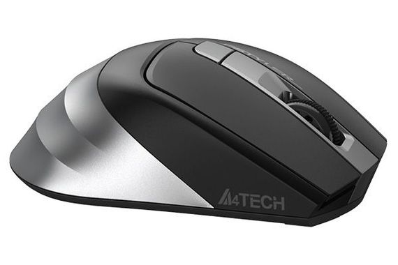 Миша бездротова A4Tech Fstyler FG35 (Grey),  USB, колір чорний+сірий | Зображення 4