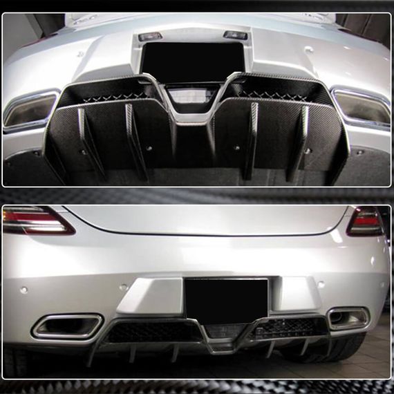 Дифузор заднього бампера (Карбон) для Mercedes SLS C197 2010-2014 рр | Зображення 4