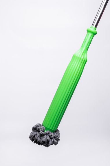 Швабра для вологого прибирання з металевою ручкою та круглою насадкою з мікрофібри для дому, офісу HP-35015-43 | Зображення 4