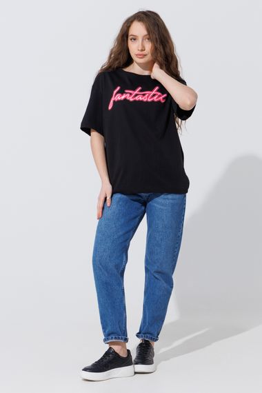 Футболка жіноча LAWA P-WB02343 2XL Чорний (2000990462725)