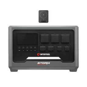 Станція зарядна портативна 2.4 кВт, 2048 Втг, LiFeP04, бездротова зарядка, знімний повербанк, STORM INTERTOOL