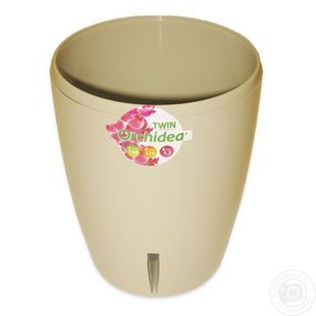Вазон з автопополивом Орхідея Твін 2 л пісочний