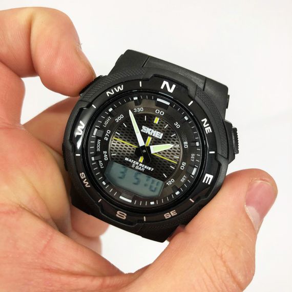 Часы мужские для плавания SKMEI 1370BKWT, Часы для военных и отдыха Мужские тактические военные IY-23 | Зображення 7