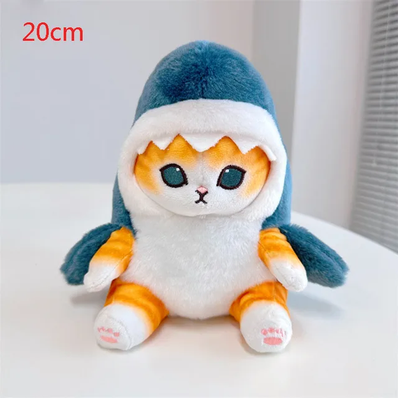 Мягкая игрушка SV "Коша с капюшоном" в виде акулы 20 см Оранжевый (sv3859)