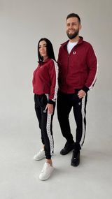Спортивний костюм унісекс Fred Perry кофта на молнії бордовий
