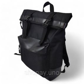 Рюкзак RollTop мужской-женский городской для ноутбука, Cordura 600D, 6 отделений, роллтоп конструкция, рюкзак для путешествий