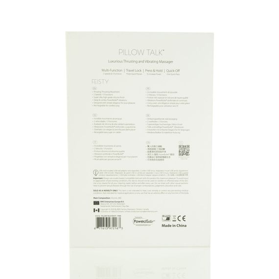 Розкішний вібратор-пульсатор Pillow Talk з присоскою - Feisty Thrusting Vibrator Teal | Зображення 8