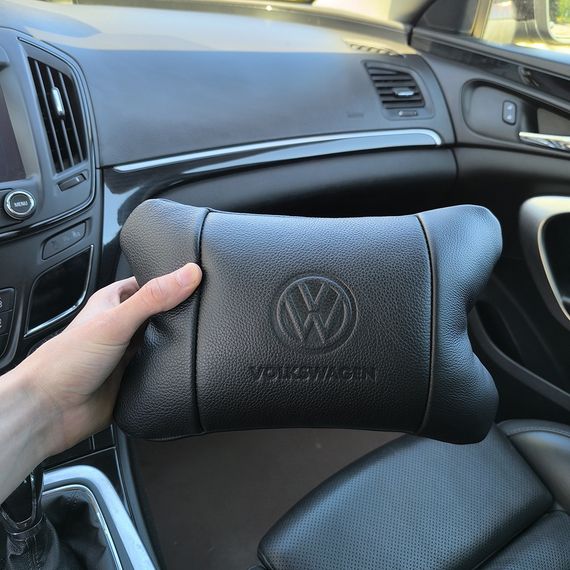 Авто подушка під шию Volkswagen, Подушка для сидіння для автомобільного крісла дорожня шиї QS-73 | Зображення 1
