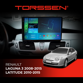 Штатна магнітола Torssen 2K Renault Laguna 3 08-15 Latitude 10-15 F10464 4G Carplay DSP