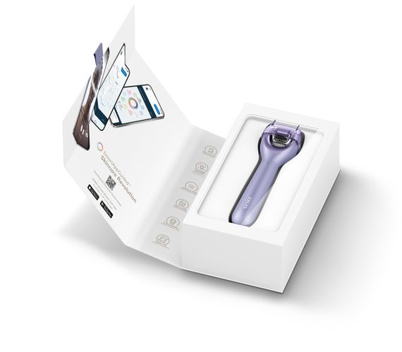 Електронний ролер для обличчя з мікроголками GESKE MicroNeedle Face Roller 9в1 purple | Зображення 8