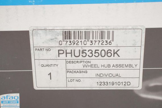 Подшипник ступицы задней Renault Kangoo +ABS  PHU53506K | Зображення 3