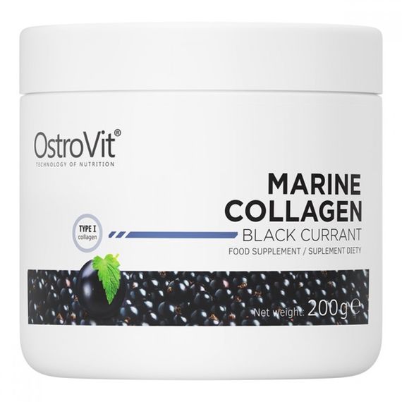 Хондропротектор (для спорту) OstroVit Collagen And Vitamin C 200 g /20 servings/ Black Currant