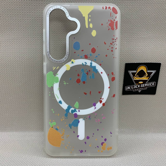 Чехол Wlons Unicorn противоударный PC+TPU для Samsung Galaxy S24 / S25 MagSafe Матовый Белый