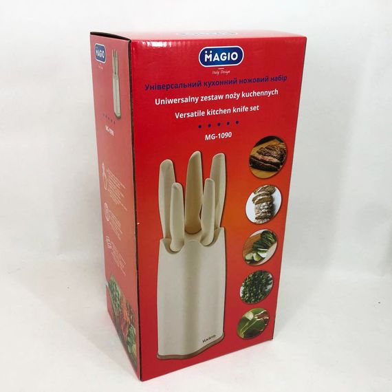 Набір ножів універсальний кухонний Magio MG-1090, кухарські ножі набір, кухонні ножі | Зображення 2