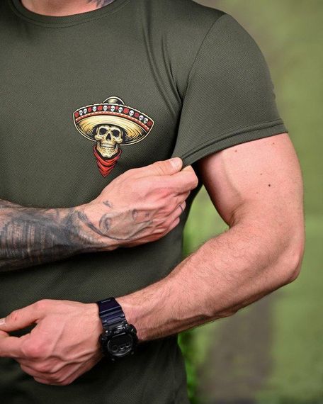 Тактична потоотвідна футболка Mexico oliva ПП7706 | Зображення 4