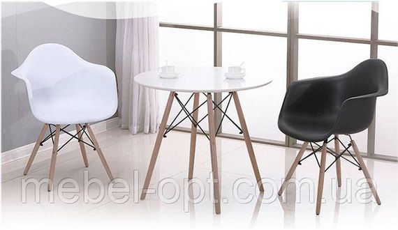 Стіл Етна МДФ сірий круглий 100 см, дизайн Eames DSW Table | Зображення 8