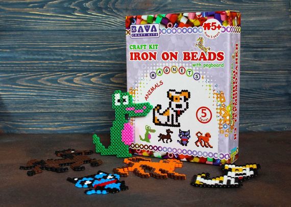 Магніти з термомозаїки "Тварини" (TM-008) набір для творчості | Зображення 2