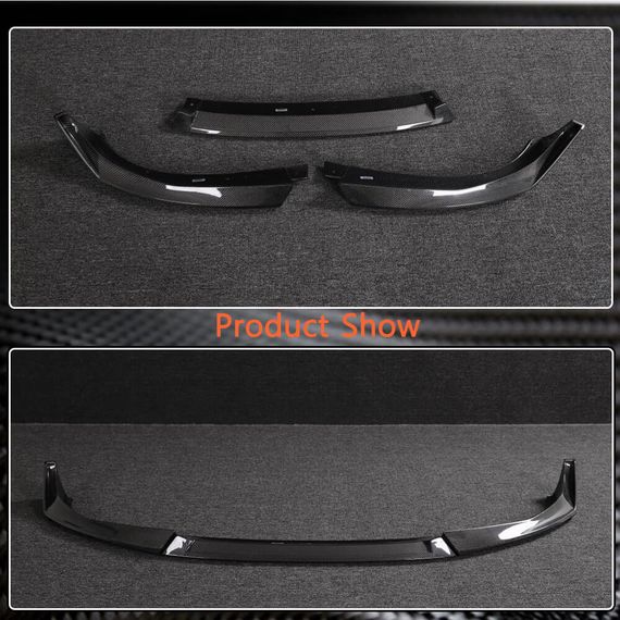 Накладка на передній бампер Lip V1 (для G26 M-Sport, Карбон) для BMW 4 серія G22/23/26 2020- рр | Зображення 2