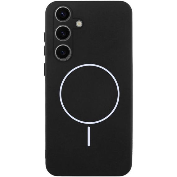 Чехол Silicone Cover Lakshmi Full Camera (AA) with MagFit для Samsung Galaxy S24+ Черный / Black