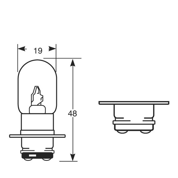 Автолампа RING 3603 12V 25/25W PX15D | Зображення 1