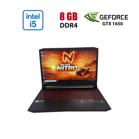 Ігровий ноутбук Б-клас Acer Nitro 5 AN515-57 / 15.6" (1920x1080) IPS / Intel Core i5-10300H (4 (8) ядра по 2.5 - 4.5 GHz) / 8 GB DDR4 / 256 GB SSD / nVidia GeForce GTX 1650, 4 GB GDDR5, 128-bit / WebCam / HDMI б/в