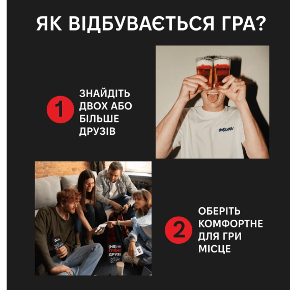 Настольная игра (Не) пьяные друзья (укр.) | Зображення 6