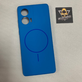 Чохол Motorola Edge 50 Fusion MagSafe SoftTouch М'який Протиударний Синій