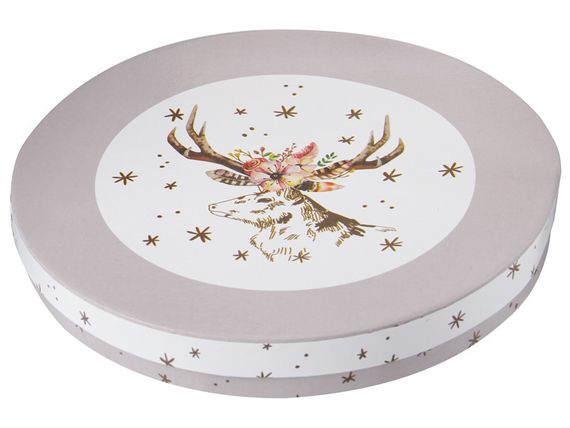 Набір тарілок сервіровок Magic Gray deer 19 см 2-штуки | Зображення 1