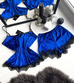 ЯКІСНИЙ ПІЖАМНИЙ КОМПЛЕКТ СИНІЙ