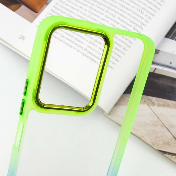 Чехол TPU+PC Fresh sip series для Xiaomi Redmi Note 12 4G Бирюзовый / Лимонный | Зображення 4