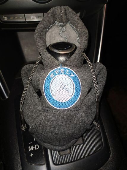 Чохол кофта Худі аксесуар на КПП  Car Hoodie Geely Джилі сірий подарунок автомобілісту 10070