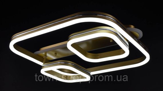 Люстра потолочная LED A55071/1+2-RGB-sg+ch Золото 12х50х55 см. | Зображення 1