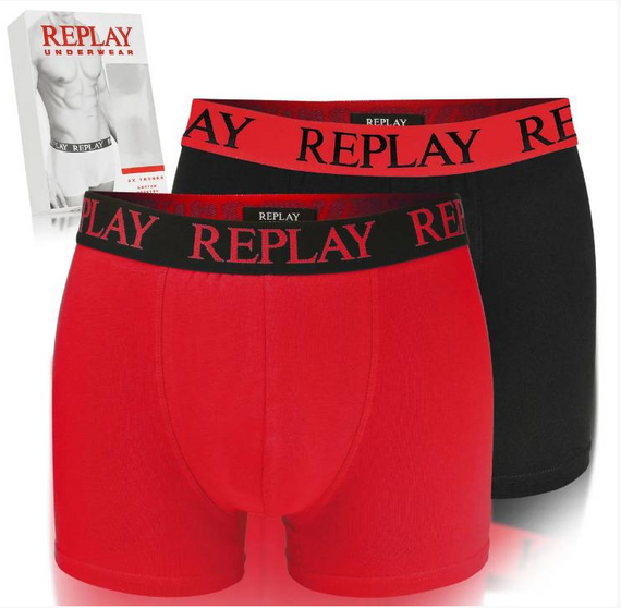 Чоловічі анатомічні труси боксери Replay (2 шт)