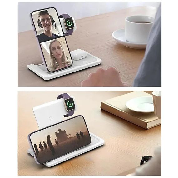 Бездротова зарядка 3 в 1 XPRO Baseus Simple 2в1 (234571632_686) | Зображення 1