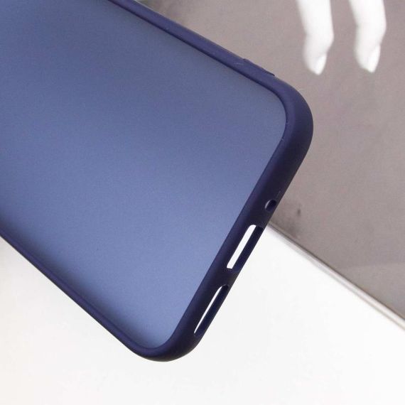 Чохол TPU+PC Lyon Frosted для Samsung Galaxy S25 FE Navy Blue | Зображення 5