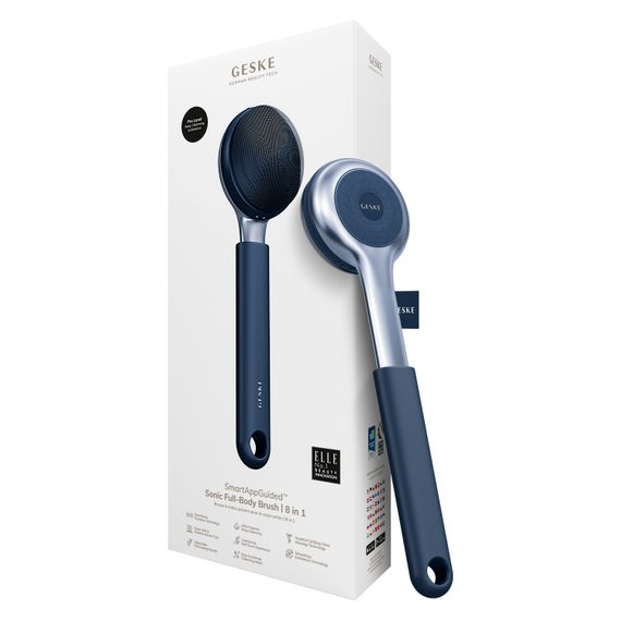 Ультразвукова щітка для всього тіла GESKE Sonic Full-Body Brush&Intensive Exfoliator 8в1 starlight, Синій