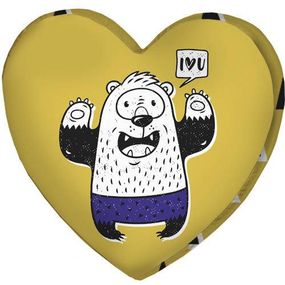 Подушка сердце 3D I love you 40х40х7,5 см (3DPS_18L003)