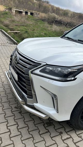 Передняя защита ST014 (2015-2024, нерж) для Lexus LX570 / 450d | Зображення 2