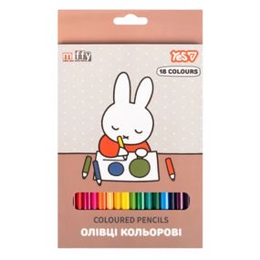 Набір кольорових олівців YES Miffy 290791 18 кольорів