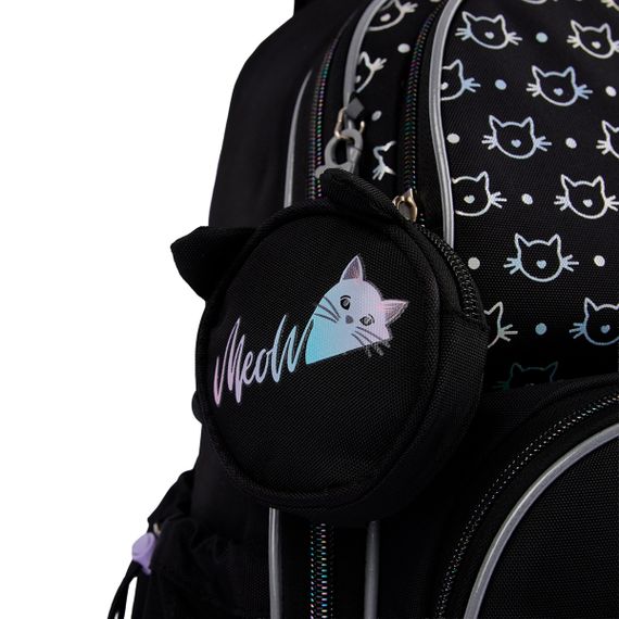 Рюкзак школьный полукаркасный YES S-100 Smiling Cats 559871 15.5 л | Зображення 7