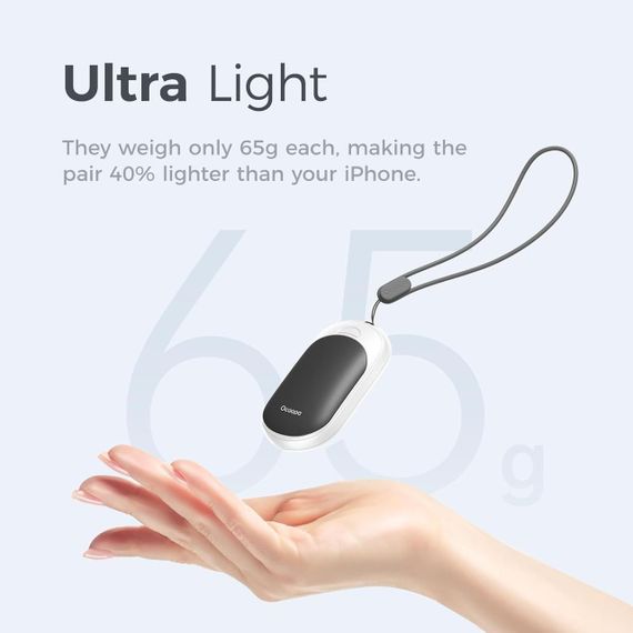 Магнитные электрические грелки для рук 2-в-1 5000 mAh Ocoopa Heater UT3 Lite | Зображення 3