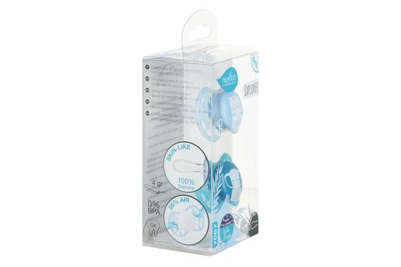 Пустышка Nuvita NV7067 Air55 Explorer симметрическая 0m+ (тигр, слон) 2шт (NV7067M) | Зображення 3