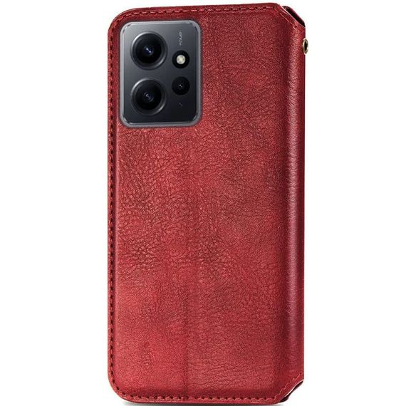 Кожаный чехол-книжка GETMAN Cubic (PU) для Xiaomi Redmi Note 12 4G Красный | Зображення 1