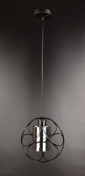 Люстра підвісна LOFT на 1 лампочку 25866 Чорний 35-95х23х23 см.