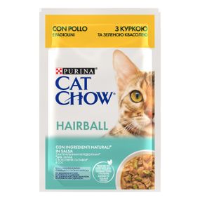 Влажный корм для котов для вывода шерсти Cat Chow Hairball 85 гр
