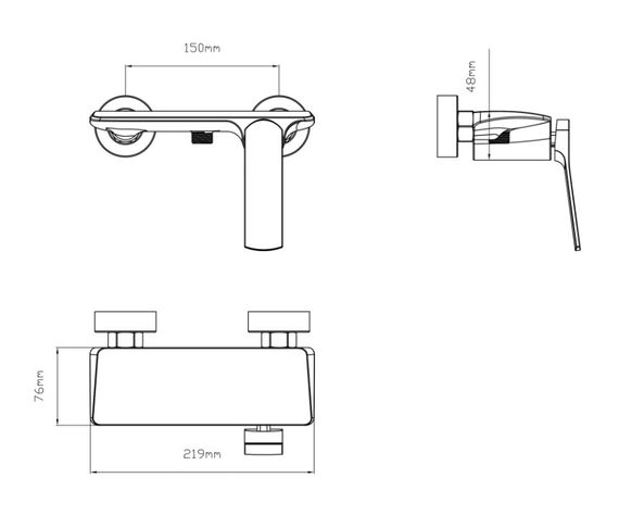 Змішувач для душа Q-tap Slavonice, Chrome (k35) QTSLA266CRM45907 | Зображення 1