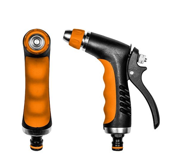 Пістолет Bradas для поливу HOBBY металевий регульований BLACK LINE ECO-2046