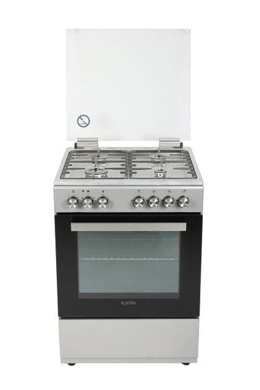 Плита газовая с электродуховкой Ventolux GE 6060 CS 6MT (X) нержавейка 60 см | Зображення 1