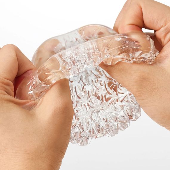 Мастурбатор Tenga Geo Aqua Clear, новий матеріал, ніжні хвилі | Зображення 4