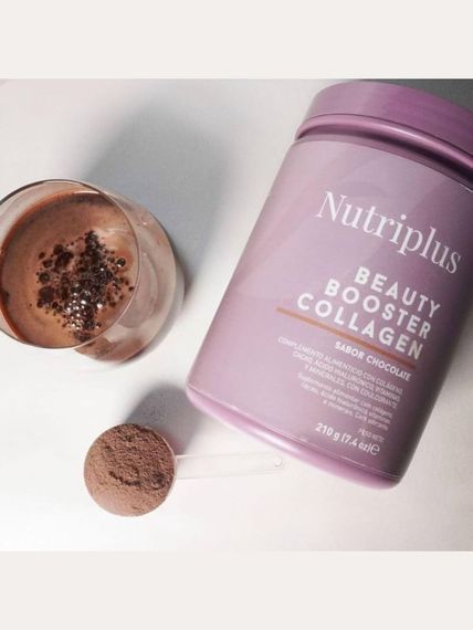 Диетическая добавка для волос ногтей кожи Коллаген Farmasi Nutriplus с шоколадом 210 г | Зображення 4